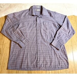 Pierre Balmain Men's Lilac Long‎ Sleeve Button Down Shirt Size XL 100% Cotton